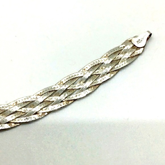 Sterling Silver mesh tested bracelet EUC - Picture 3 of 4